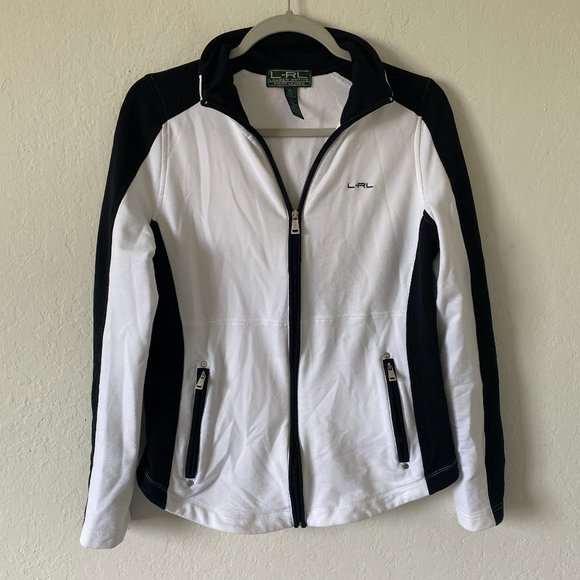 Lauren Ralph Lauren Sweaters - L-RL Ralph Lauren Active Womens Sweater Athleisure Size M Colorblock Zip Up
